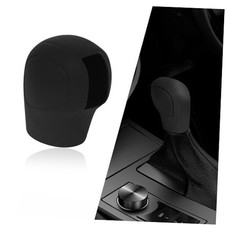 Car Gear Shift Knob Cover, Anti-Slip Auto Knob Gear Stick Protector, Black