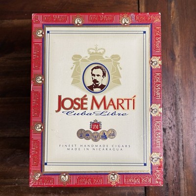 Vintage José Martí Robusto Extra Cigar Box   1998 Nicaragua   Cuba Libre
