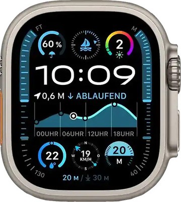 Apple Watch Ultra 2 49 mm Titangehäuse natur [Wi-Fi + Cellular] OHNE ARMBAND