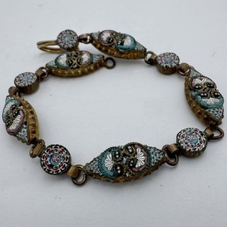 ANTIQUE ITALY MICRO MOSAIC BRACELET