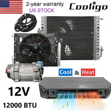 12v Electric Coolheat Dc Ac Kit Universal Underdash Auto Car Air Conditioner