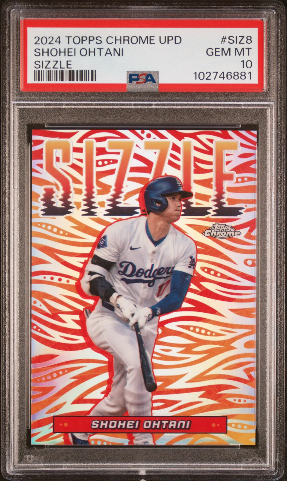 2024 Topps Chrome Update Sizzle Shohei Ohtani #SIZ8 PSA 10
