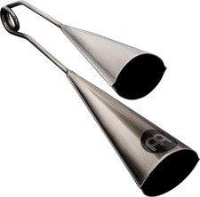 MEINL Percussion Agogo Modern Style A-GO-GO Steel Finish Model Large STBAG2 Dom