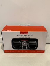 AIWA Handy Mate Radio w/Solar Charging, Fan, Flashlight Black FACTORY SEALED