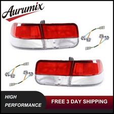 Rear Tail Light Set Red Clear For 1996-2000 Honda Civic Dx Ex Hx Si Coupe 2door