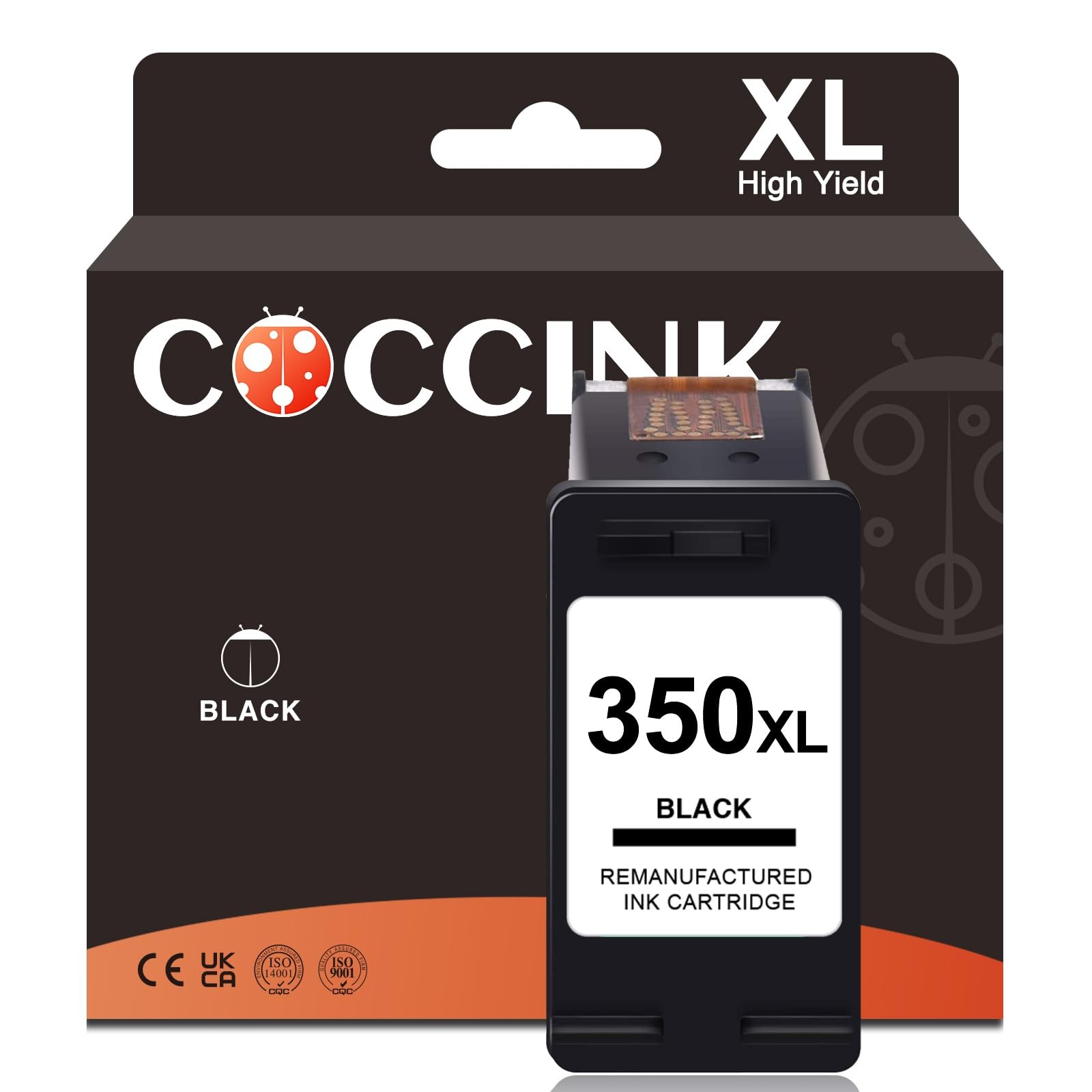 Cartouche 350XL noir remanufacturée haute précision pour des textes d'une netteté absolue