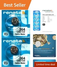 SR621SW Silver Oxide Batteries - 1.55V Watch Battery 2 Count for Reliable Power