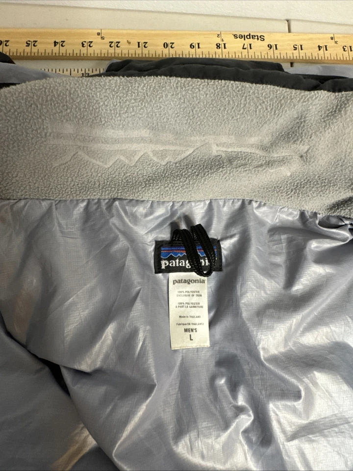 Patagonia Мужская большой черный Rubicon Rider куртка с капюшоном полный молнии изолированный - Изображение 3 из 4