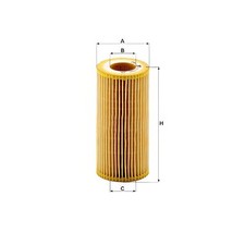 MANN HU719/6X Oil Filter Replacement Fits Audi A3 S3 quattro RS3 quattro