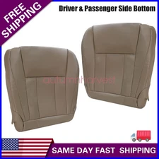 Driver & Passenger Bottom Leather Seat Cover Oak Tan For 96-02 Toyota 4Runner
