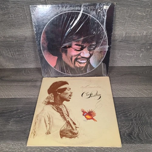 Jimi Hendrix Lot of 2 Vinyl The Genius of Jimi Hendrix Crash Landing