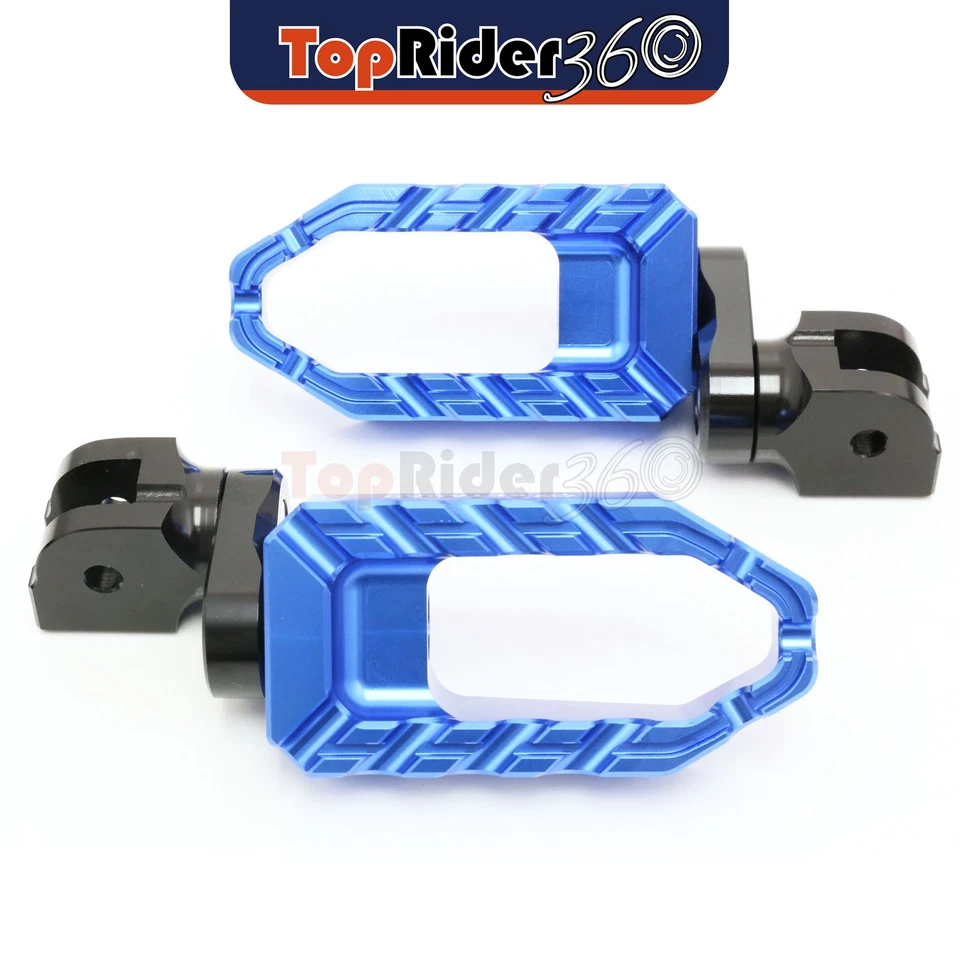 BLUE 25mm Extended BUZZ Front Foot Pegs For Triumph Speed Triple 1050 R 05-14 13 - Image 2 of 4