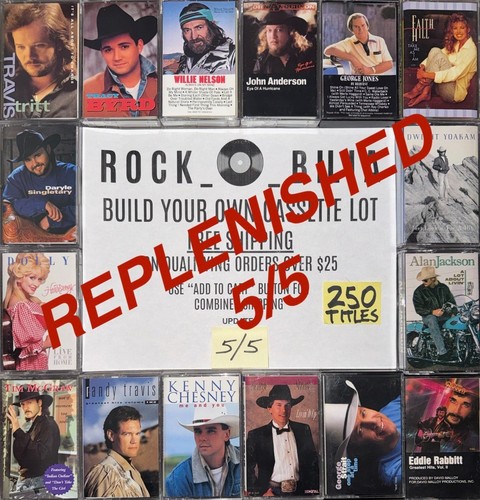 $1 & UP COUNTRY BUY $25 GET FREE SHIPPING CASSETTE BUILD YOUR LOT GEORGE STRAIT