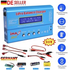 iMAX B6 80W Lipo NiMh Akkus Balance Digitales Ladegerät für RC Hubschrauber DE
