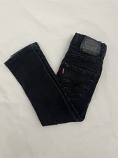 Levis 510 Skinny Fit Performance Black Wash Adjustable Jeans Kids Size 4 Reg