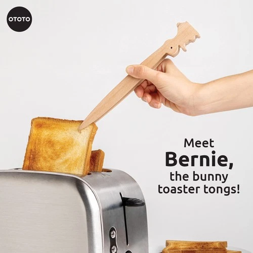 Ototo Bernie Bunny Toast Tongs - Thumbnail 3
