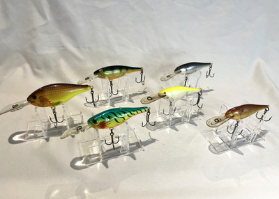Lot Of 6 Rapala Shad Rap Fishing Lures Various Size Ireland/Finland Baits