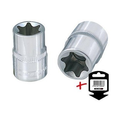 1/4 Zoll CHROMEplus Torx-E-Stecknuss, E8 auf Hänger KS TOOLS 918.1586-E
