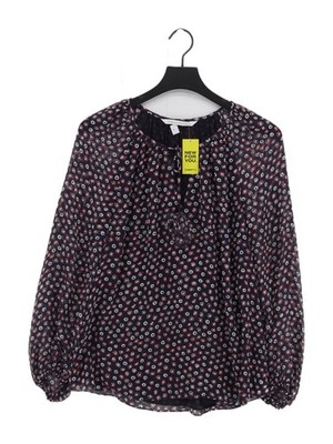 Diane von Furstenberg Damen Bluse UK 10 Lila Seide mit Polyester Basic