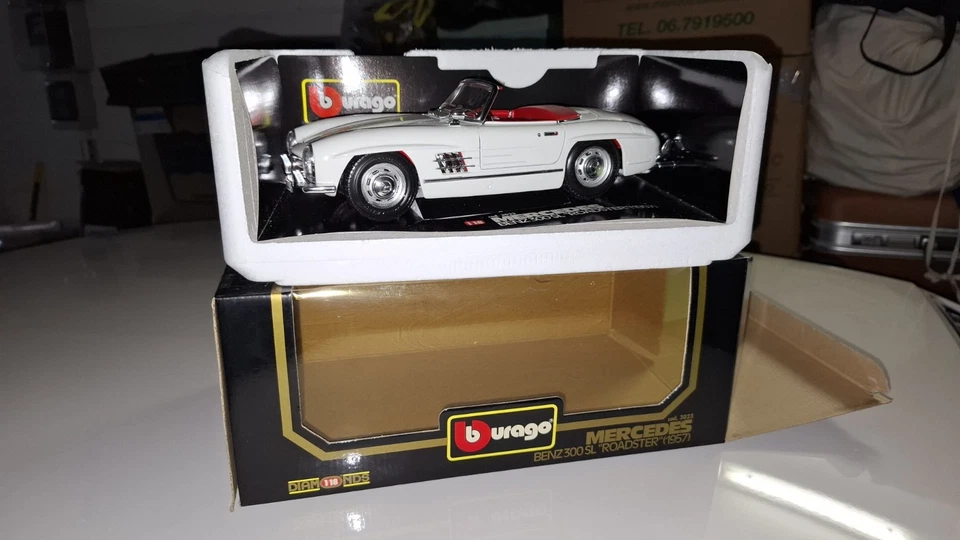 BBURAGO 1/18 MERCEDES BENZ 300 SL ROADSTER 1957 Codice 3023 - Immagine 4 di 4