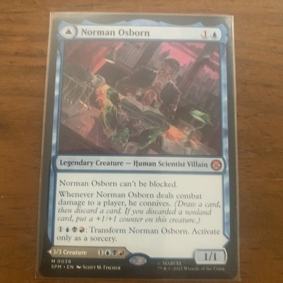 MTG Norman Osborn Green Goblin NM Marvel Spider-Man SPM #0039 Mythic Non-Foil