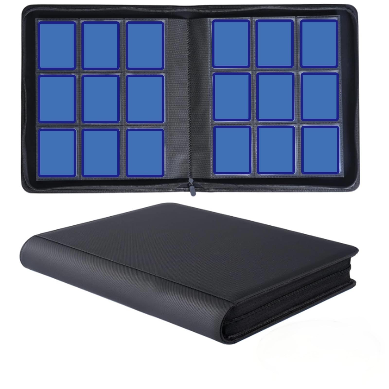 Toploader Binder Holds 9 Pocket 360 Cards,Widen The Book Spine Filled with 20...