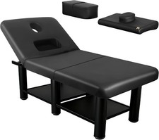31.5"Massage Table w/Adjustable Backrest,1150LBS Capacity Professional Lash Bed