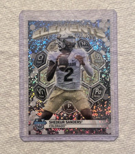 2023 Bowman Best Elements of the Game Shedeur Sanders Sparkle SP Colorado