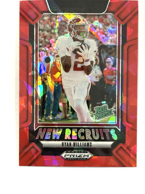 2025 Panini Prizm Draft Picks Ryan Williams New Recruits Red Ice Prizm Prospect