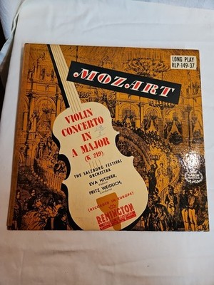 Mozart Violin Concerto No.5 EVA HITZKER Original Remington US 10´´ LP RLP-149-37