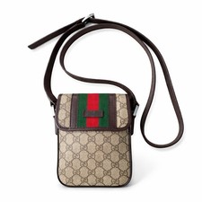 Gucci GG Supreme Mini Sherry Web Crossbody Shoulder Bag