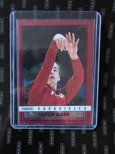 2025 Panini Caitlin Clark Chronicled Red Cracked Ice SP #94 SNAPSHOTS