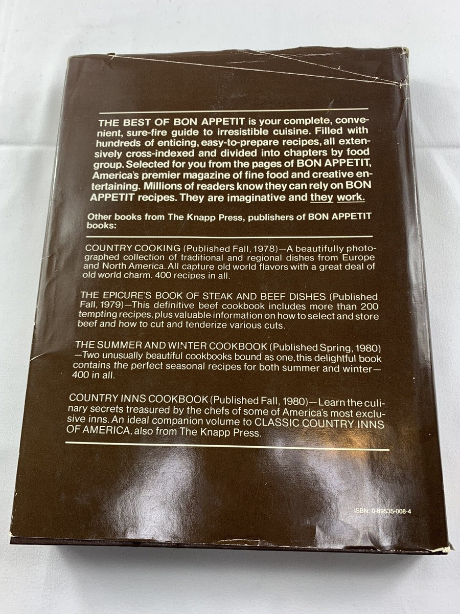 The Best Bon Appetit International Entertaining Booklet