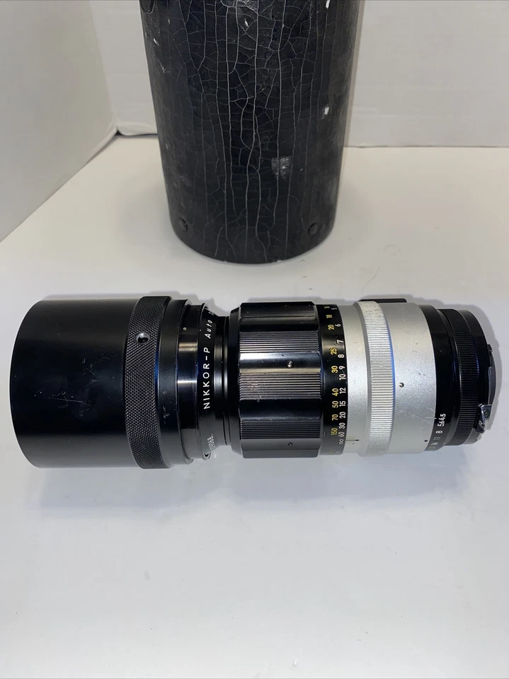 Nikon NIKKOR-P Auto 1:4.5 f=300mm Nippon Kogaku Japan Lens!! w/ Holster + Case - Image 3 of 4
