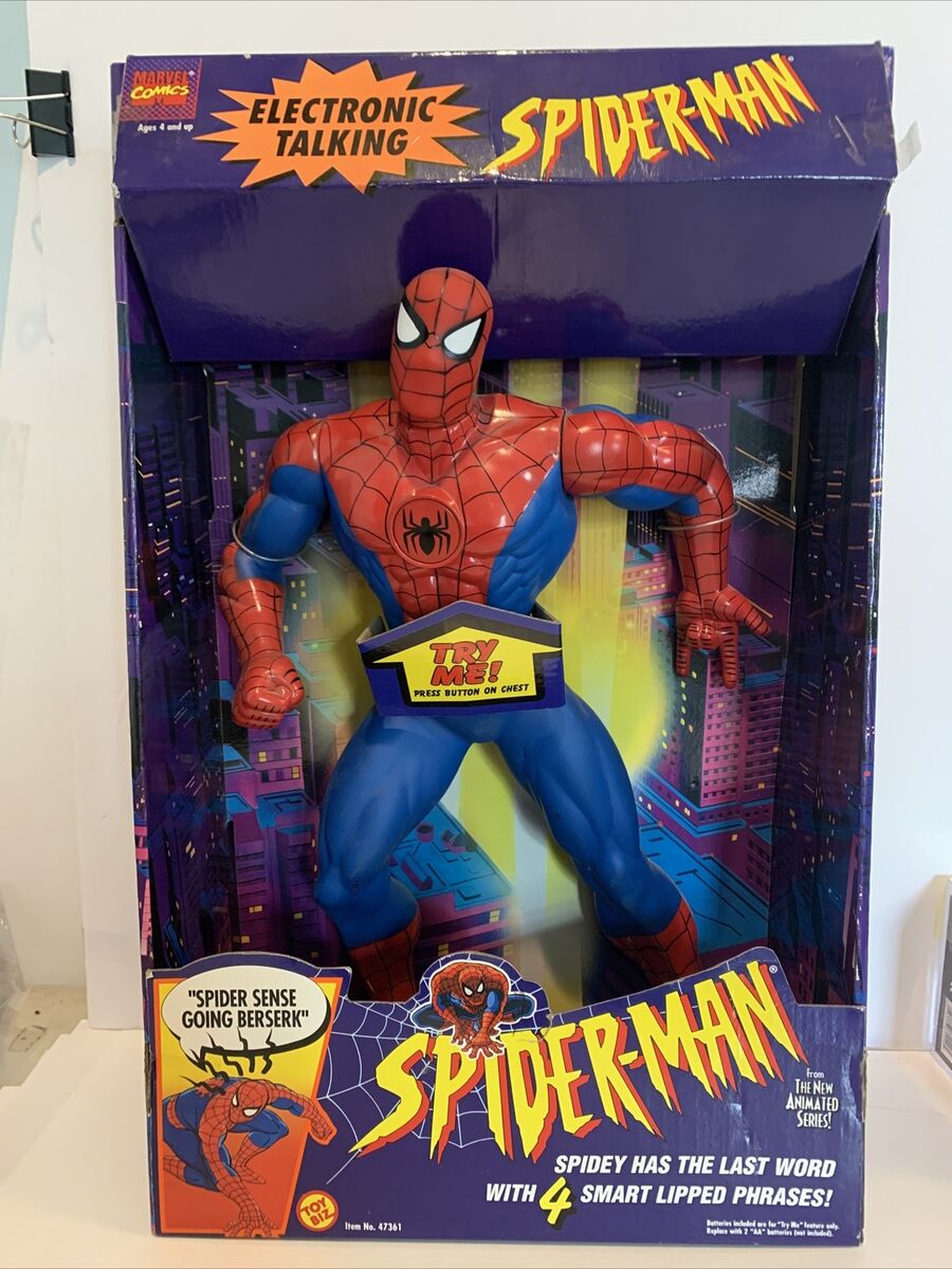 Vintage 1994 Toy Biz 16 Inch Electronic Talking Spider-man Vintage 1994 Toy Biz 16 Inch Electronic Talking Spider-man