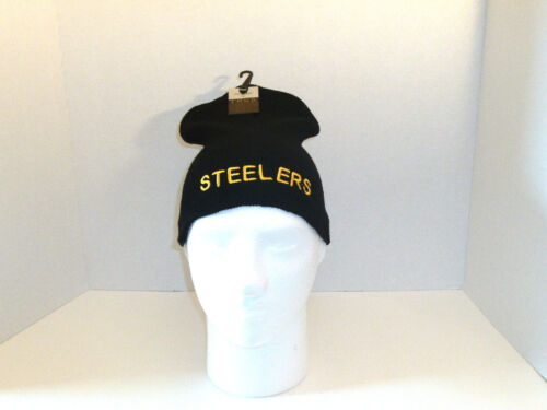 Steelers Knit Beanie Ski Hat One Size Fits Most Teens & Adults - New With Tags - Picture 1 of 2