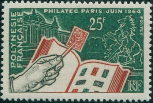French Polynesia 1964 Sc#207,SG32 25f Stamp Exhibition Paris MNH - Picture 1 of 1