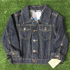 Oshkosh Blue Jean Jacket Button Up Toddler Unisex 2T Free Shipping