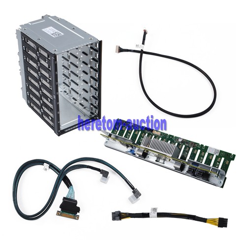 For Dell Poweredge R730 R830 16 Bay HDD Backplane Cage Upgrade Kit P51CF 8TGM0 - Zdjęcie 7 z 10