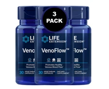 Life Extension VenoFlow w/Nattokinase & Pycnogenol. DVT. 3-Pack.