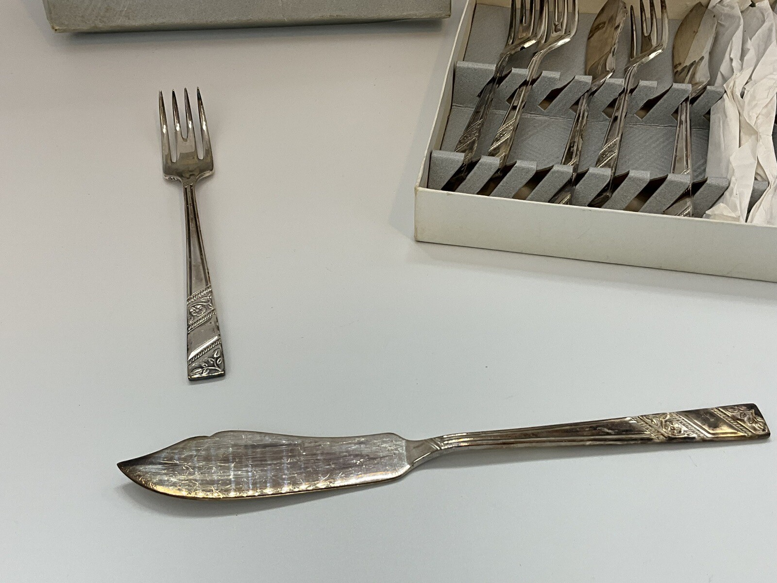 Viners cutlery set Silver Rose Dessert Set Forks & Knives