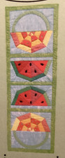 PATTERN Primitive Watermelons & Baskets Quilt...