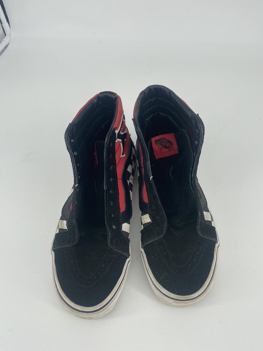 Vans Sk8-Hi Reissue Japanese Checkered Black Red Men's 5.5 Vans Sk8-Hi Reissue Japanese Checkered Black Red Men's 5.5