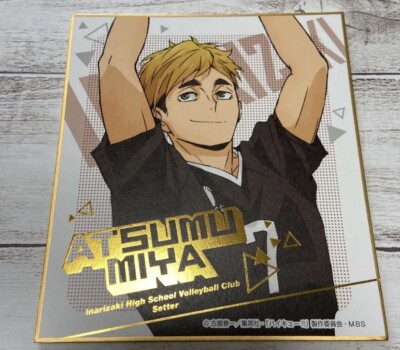 記念グッズ atsu Haikyuu Atsumu Miya Mini Shikishi Art Board Gold Stamping Vol.6