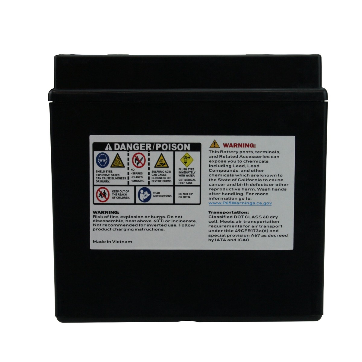 PowerStar Battery for YTX14-BS For Kawasaki ZX1100 Ninja ZX