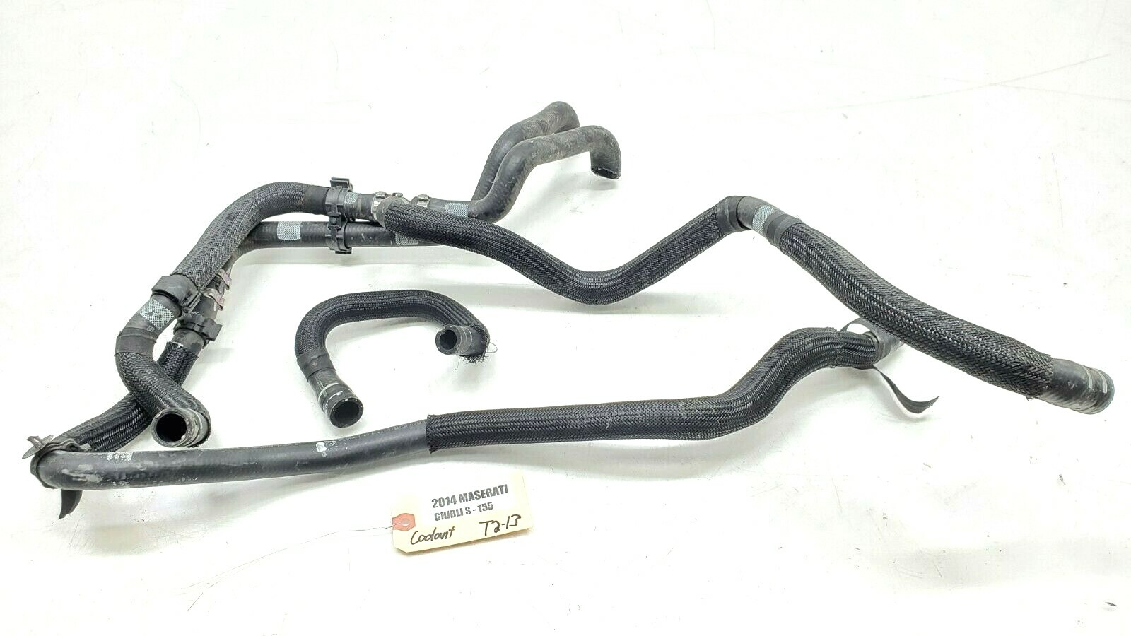 2014-2017 MASERATI GHIBLI SQ4 3.0 ENGINE RADIATOR COOLING HOSE TUBE SET OEM 13K.