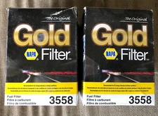 Lot of 2 NAPA Gold Fuel Filter 3558
