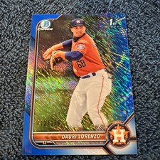 Dauri Lorenzo 2022 Bowman Chrome Prospects #BCP-11 Blue Shimmer Refractor #/150