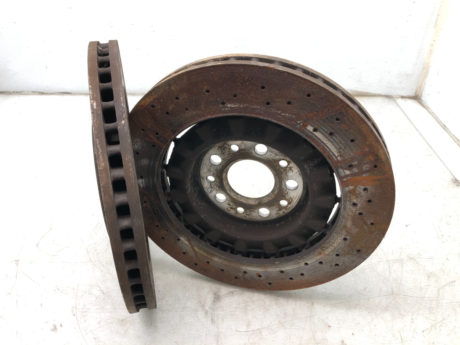 2014-2019 MASERATI GHIBLI SQ4 FRONT AWD BRAKE ROTORS SET X2 OEM.