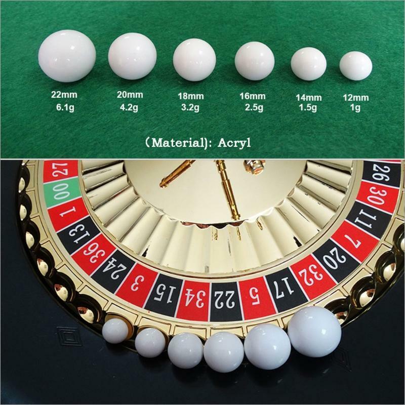 5pcs Russian Roulette Ball Casino Roulette Game Replacement Ball Acrylic  Ball